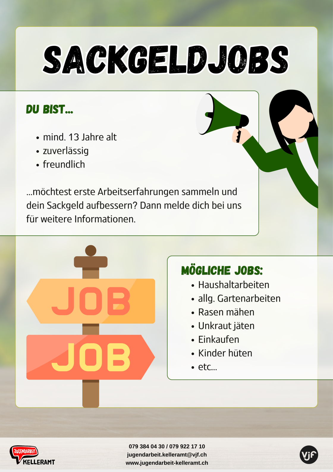 Sackgeldjobs Jugendliche