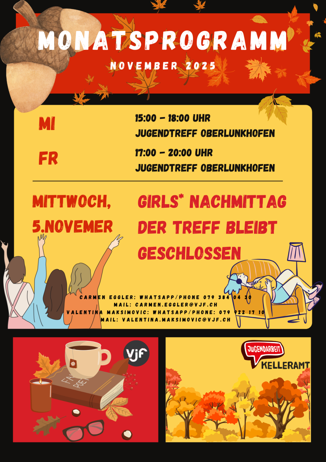 Monatsprogramm November