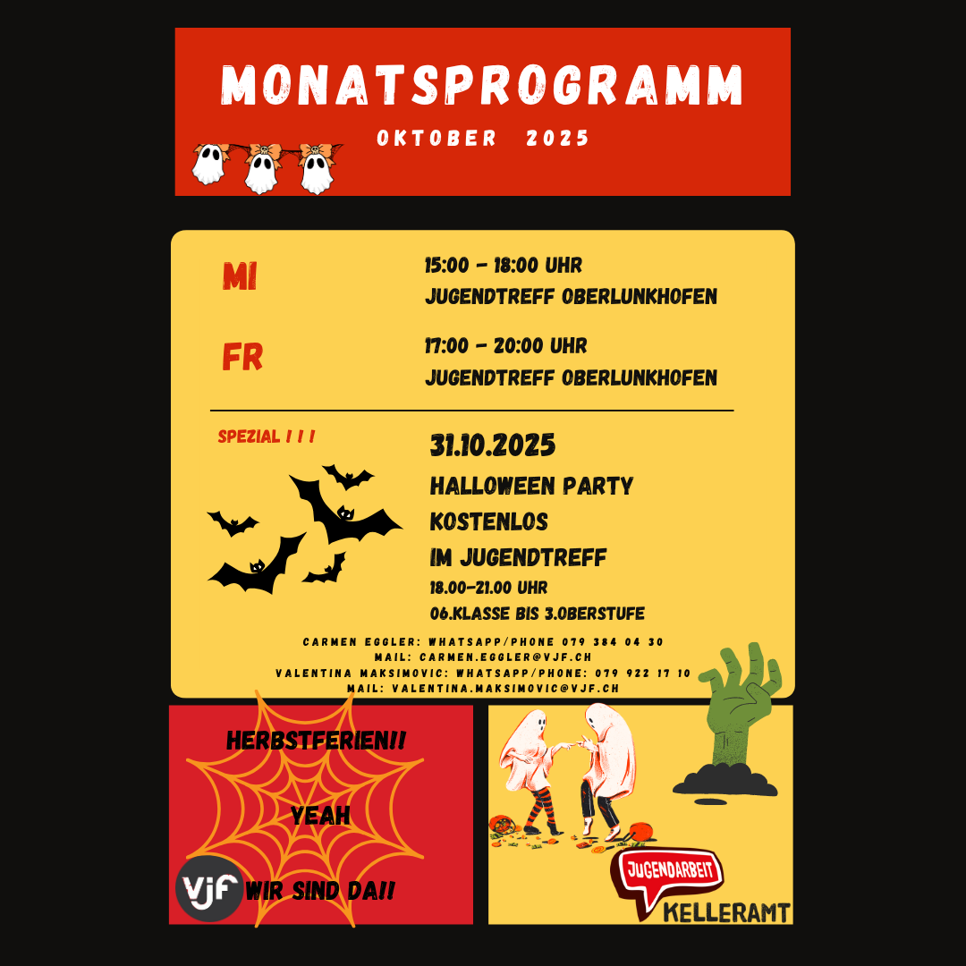 Monatsprogramm Oktober